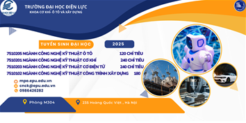 Các Ngành đào tạo hệ đại học của Khoa Cơ khí - Ô tô và Xây dựng